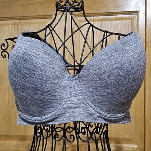 Nautica Bra Womens Size 40DD Gray Comfort Padded Stretch Seamless